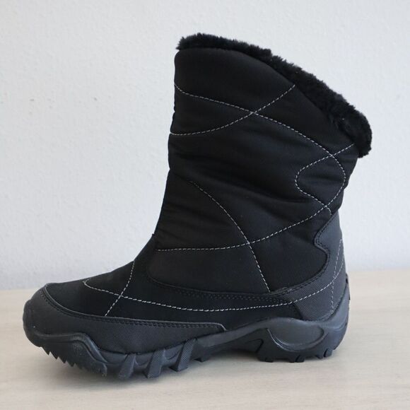 Hi-Tec HS13G Women's Sz 6 Black/Charcoal Abisko 200 WP WOS Faux Fur Lined Boots - Picture 15 of 15